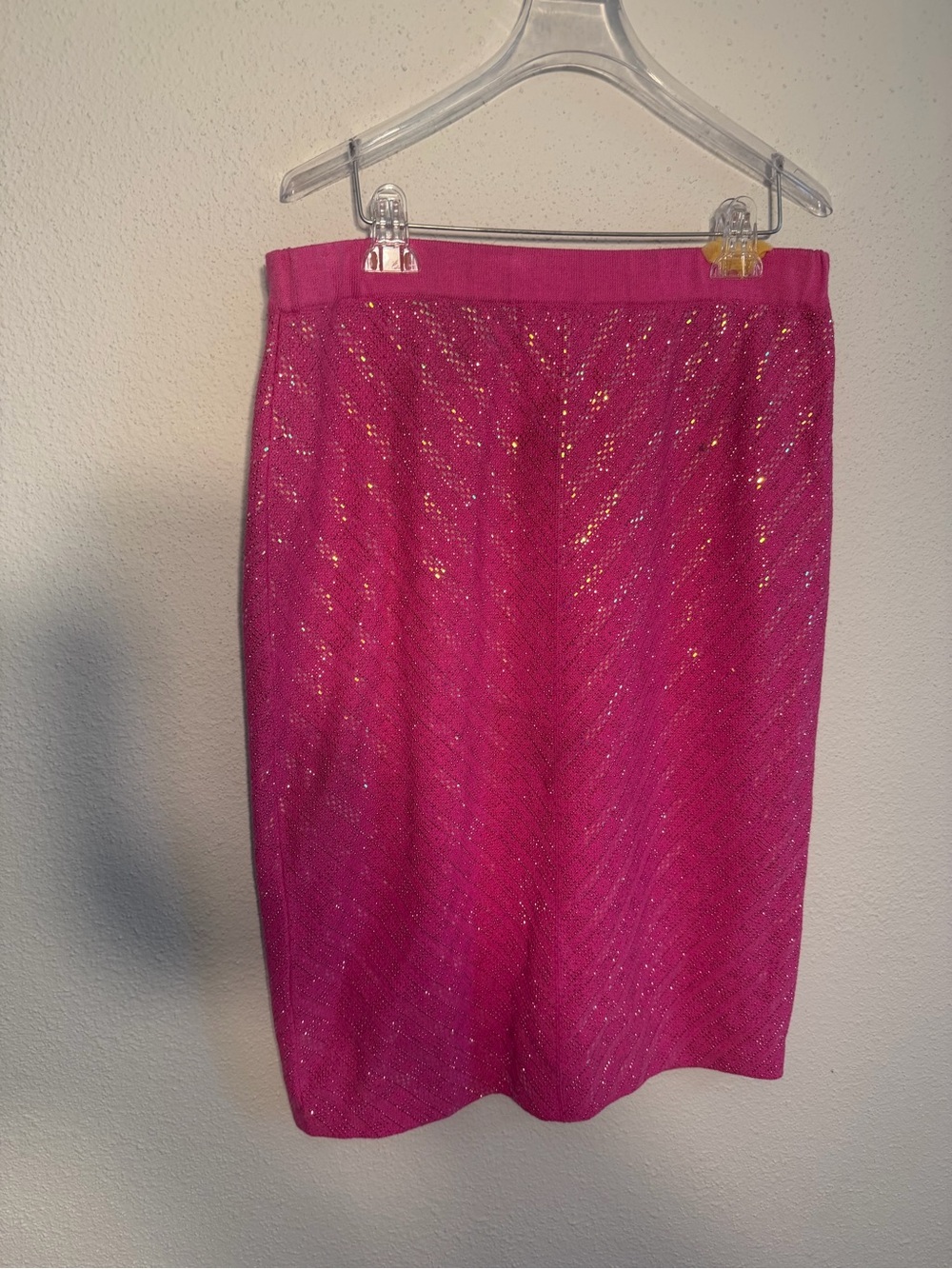 Sparkle Pink Women's Pencil Skirt